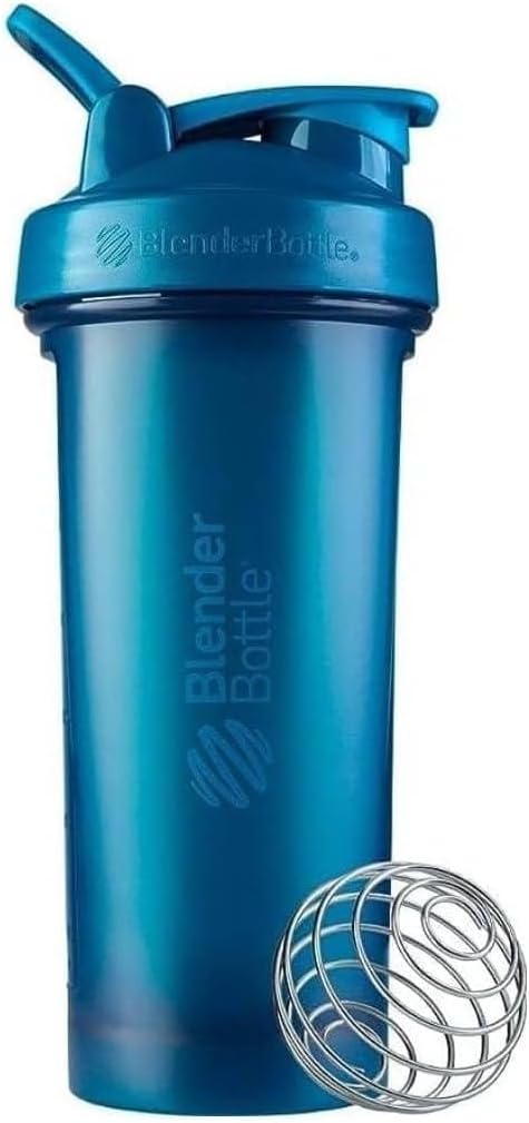 Classic V2 Shaker Bottle Perfect for Protein Shakes and Pre Workout, 28-Ounce, Ocean Blue