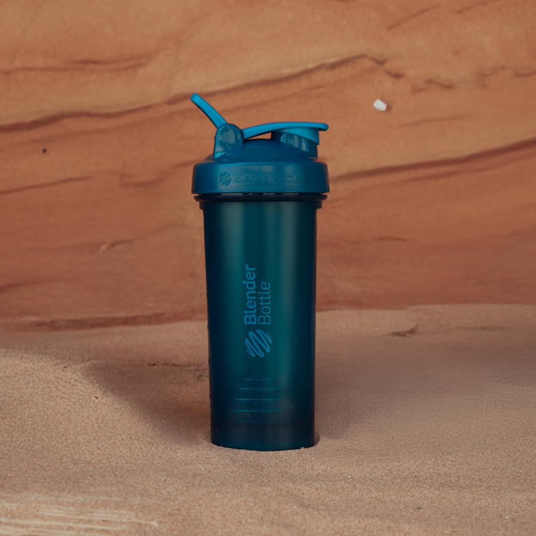 Classic V2 Shaker Bottle Perfect for Protein Shakes and Pre Workout, 28-Ounce, Ocean Blue