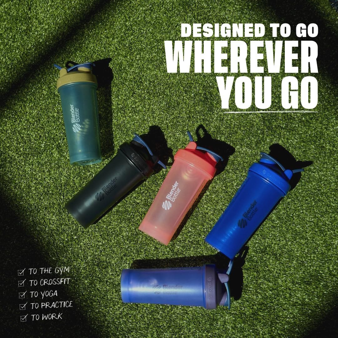 Classic V2 Shaker Bottle Perfect for Protein Shakes and Pre Workout, 28-Ounce, Ocean Blue